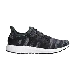 Adidas: Чёрные кроссовки 