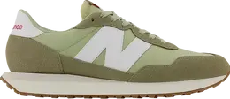New Balance: Зелёные кроссовки 