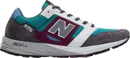New Balance: Зелёные кроссовки  575