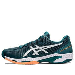 Asics: Зелёные кроссовки 