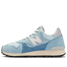 New Balance: Синие кроссовки 