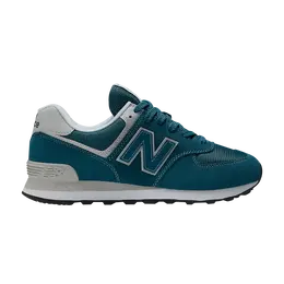 New Balance: Синие кроссовки  574