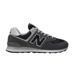 New Balance: Серые кроссовки 