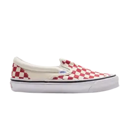 Vans: Красные кроссовки  Classic Slip On