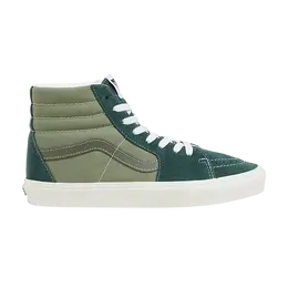 Vans: Зелёные кроссовки  Sk8-Hi