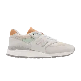 New Balance: Бежевые кроссовки 