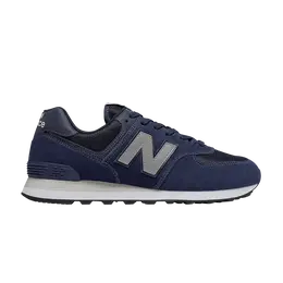 New Balance: Синие кроссовки  574