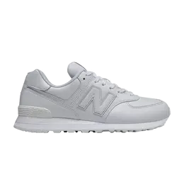 New Balance: Белые кроссовки  574