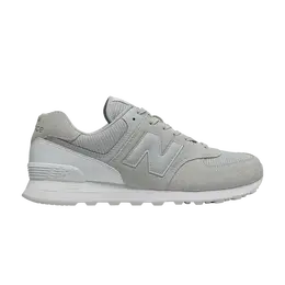 New Balance: Серые кроссовки  574
