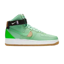 Nike: Зелёные кроссовки  Air Force 1 High