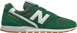 New Balance: Зелёные кроссовки  996