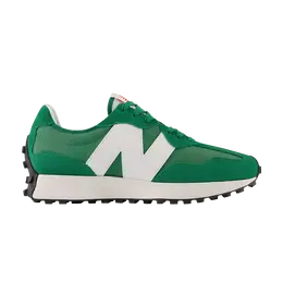 New Balance: Зелёные кроссовки  327