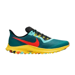 Nike: Зелёные кроссовки  Air Zoom Pegasus 36