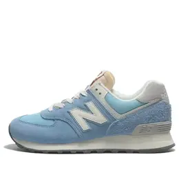 New Balance: Голубые кроссовки  574