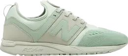 New Balance: Зелёные кроссовки 