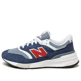 New Balance: Синие кроссовки 