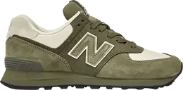 New Balance: Кроссовки  574 цвета хаки