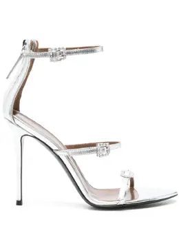 Giuseppe Zanotti: Серебристые сандалии 