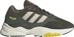 Adidas: Зелёные кроссовки 