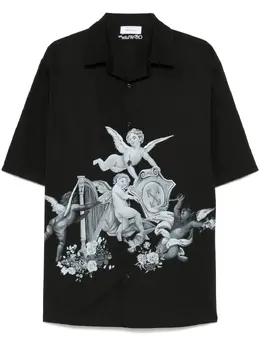 Off-White: Чёрная рубашка 