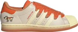 Adidas: Оранжевые кроссовки  Superstar