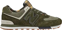 New Balance: Тёмные кроссовки  574