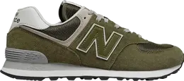 New Balance: Белые кроссовки  574