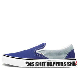 Vans: Синие кроссовки  Classic Slip On