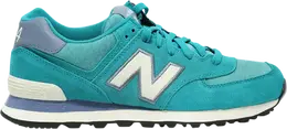 New Balance: Синие кроссовки 