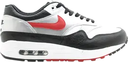 Nike: Серебристые кроссовки  Air Max 1
