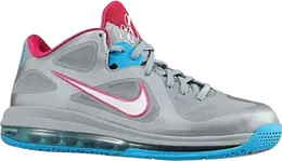 Nike: Серые кроссовки  Lebron 9 Low