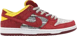 Nike: Красные кроссовки  Dunk Low Premium SB