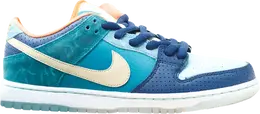 Nike: Синие кроссовки  Dunk Low Premium SB