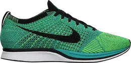 Nike: Зелёные кроссовки  Flyknit Racer