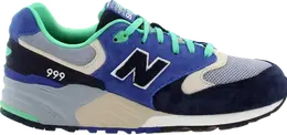 New Balance: Зелёные кроссовки 