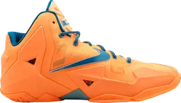 Nike: Оранжевые кроссовки  Lebron 11