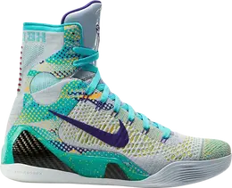 Nike: Серые кроссовки  Kobe 9 Elite