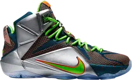 Nike: Серебристые кроссовки  Lebron 12