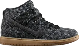 Nike: Чёрные кроссовки  Dunk High