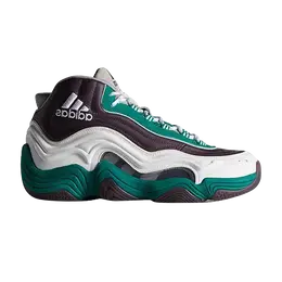 Adidas: Зелёные кроссовки  Crazy