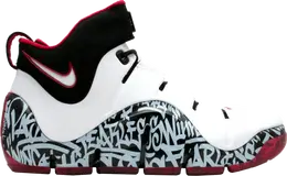 Nike: Белые кроссовки  Zoom Lebron 4