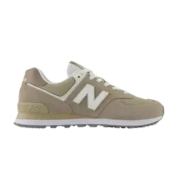 New Balance: Светлые кроссовки  574