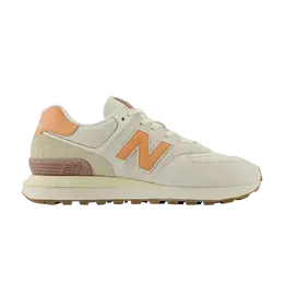New Balance: Белые кроссовки  574