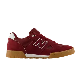 New Balance: Бордовые кроссовки 