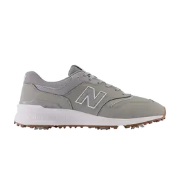 New Balance: Серые кроссовки 