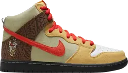 Nike: Бежевые кроссовки  Dunk High