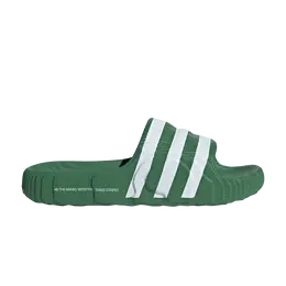 Adidas: Зелёные кроссовки  Adilette