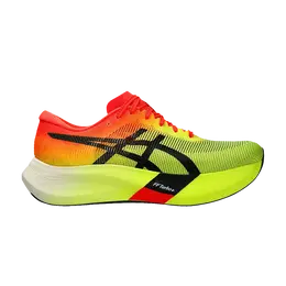 Asics: Жёлтые кроссовки 