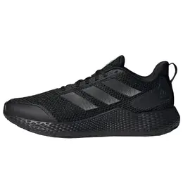 Adidas: Чёрные кроссовки 