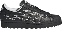 Adidas: Чёрные кроссовки  Superstar